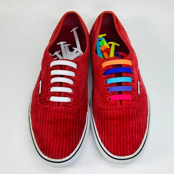 Vans Authentic Corduroy Rumba Red Skate Shoes, Size 7 US, Mens, Good Condition - Picture 4 of 13